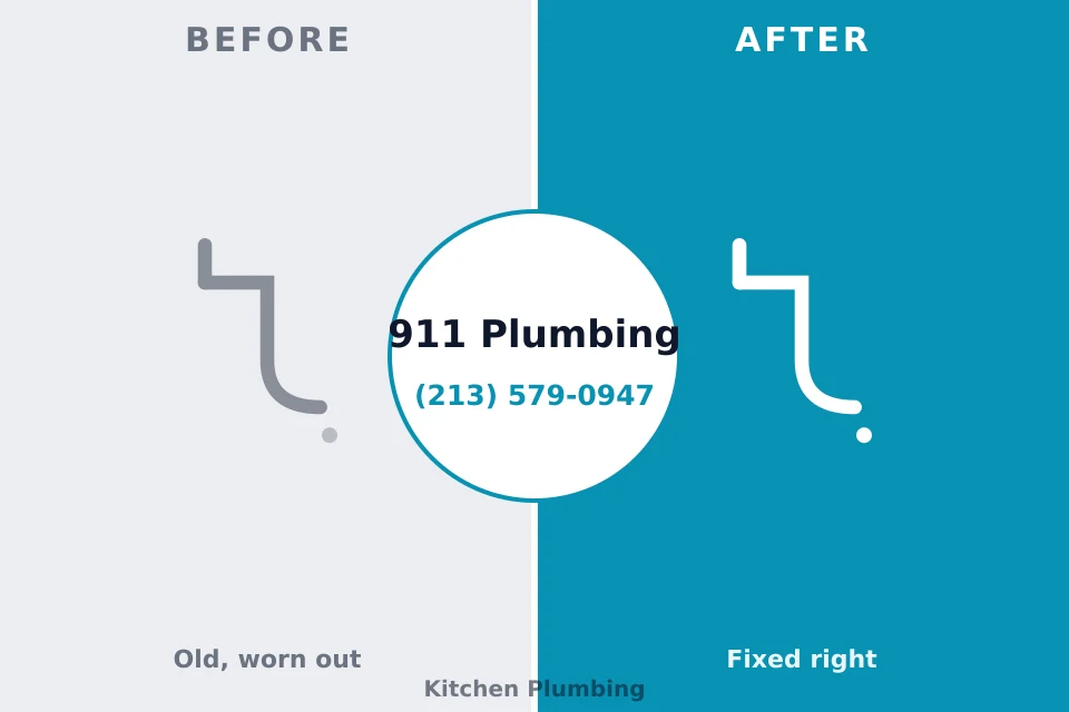 Before and after: plumbing repair Tainter Lake, WI